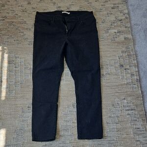 Signature by Levi Strauss Black Straight Leg Jeans